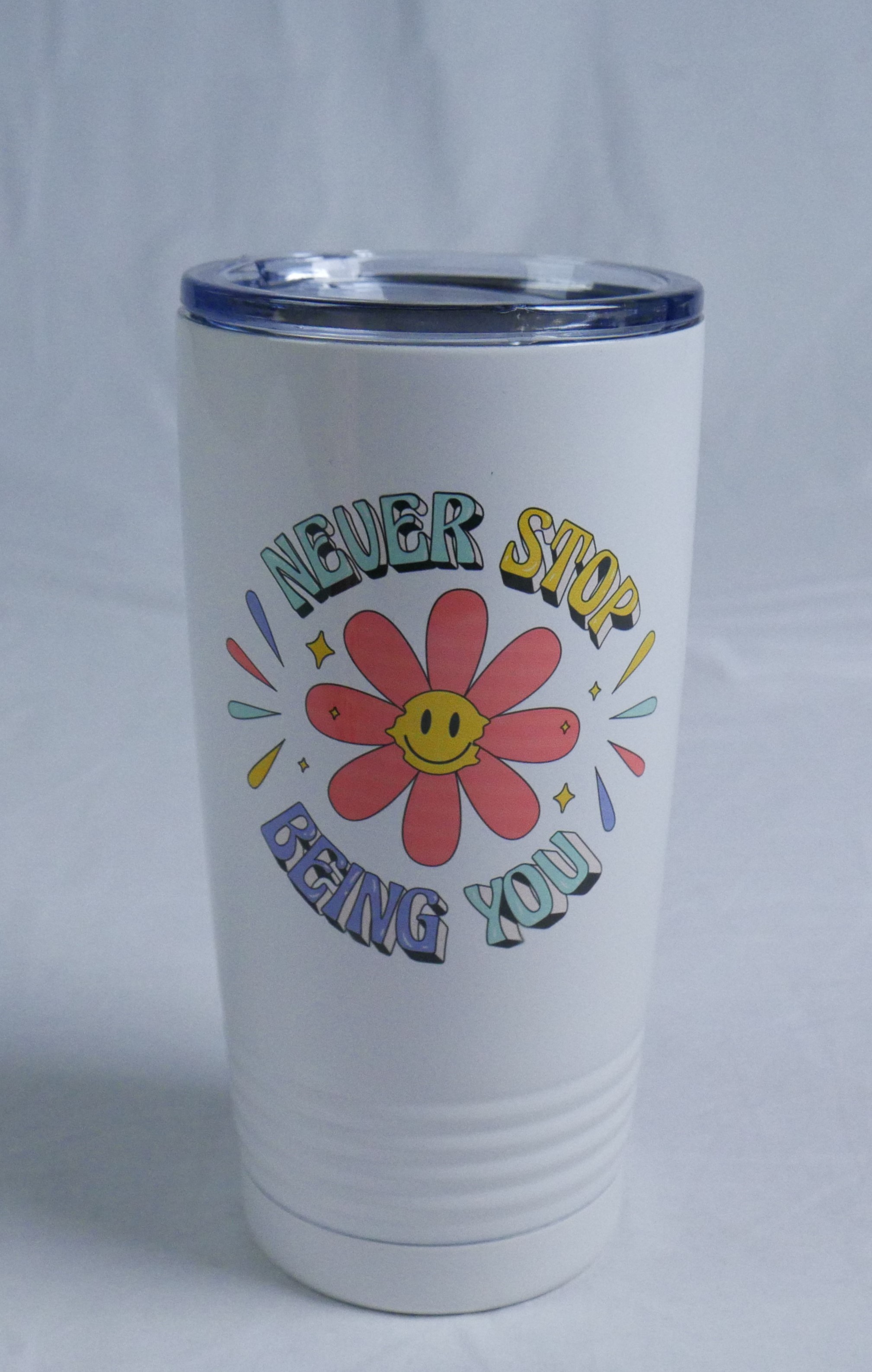 20 oz Ringneck Tumbler with Custom HTV Print