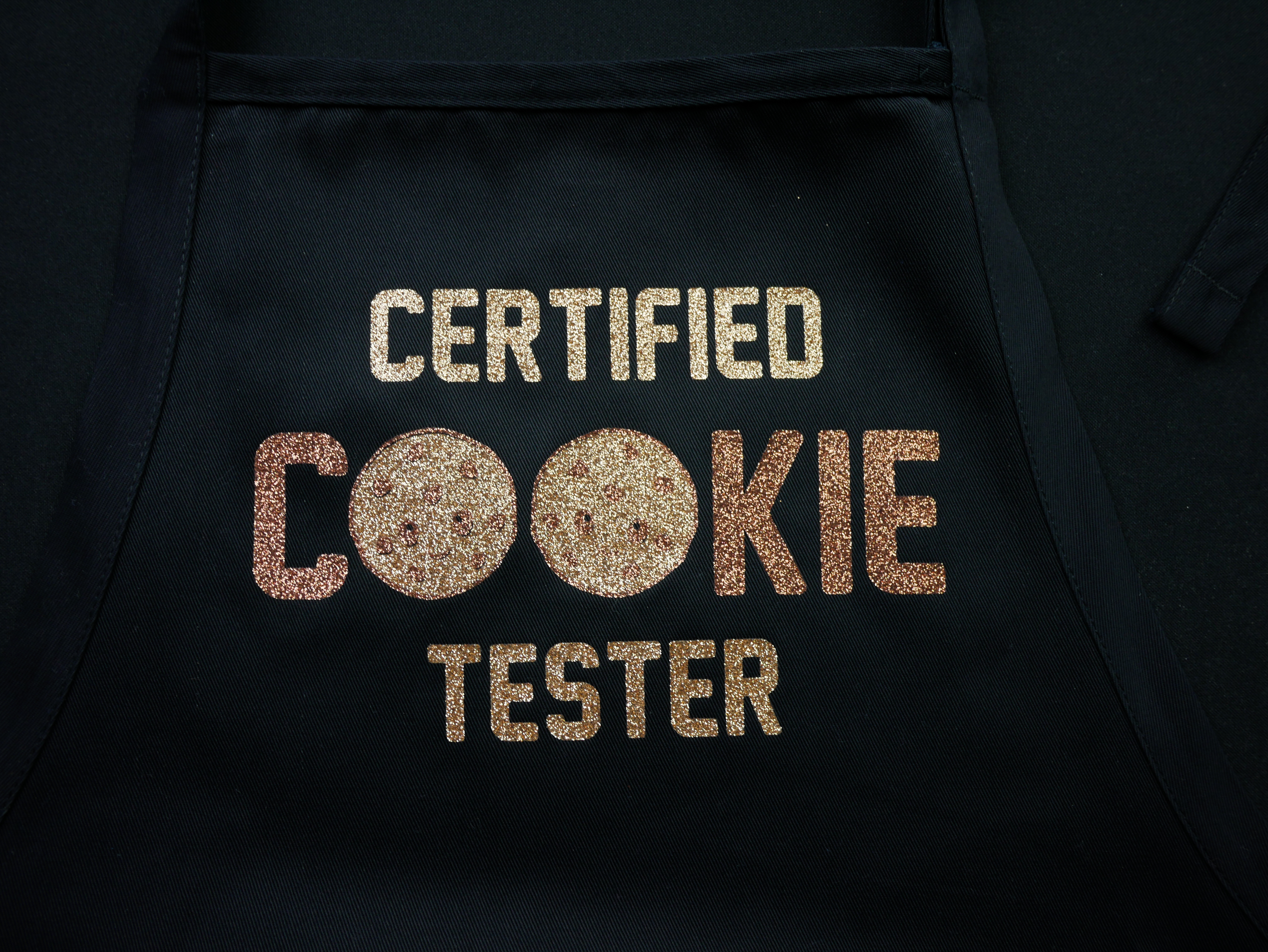 Certified Cookie Tester Glitter HTV Design