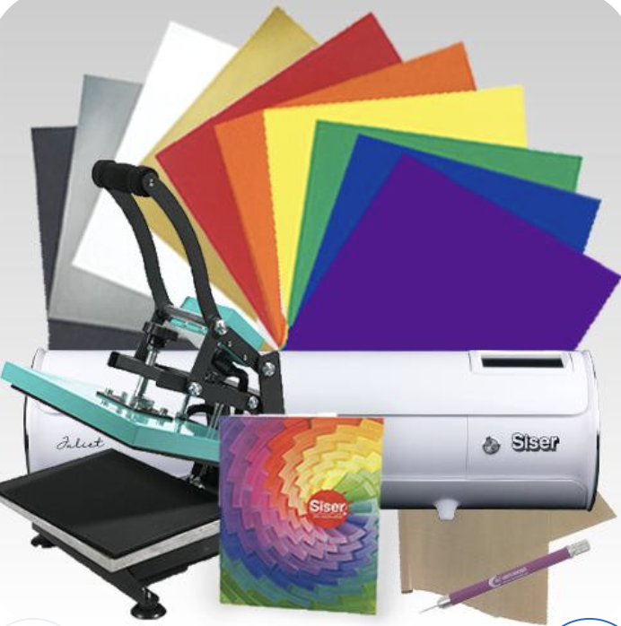 Heat Press with Vinyl Bundle