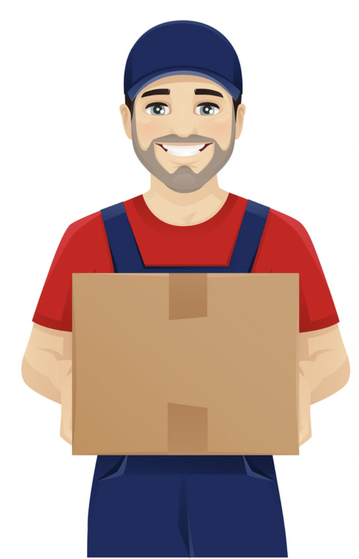 Clipart of a deliveryman